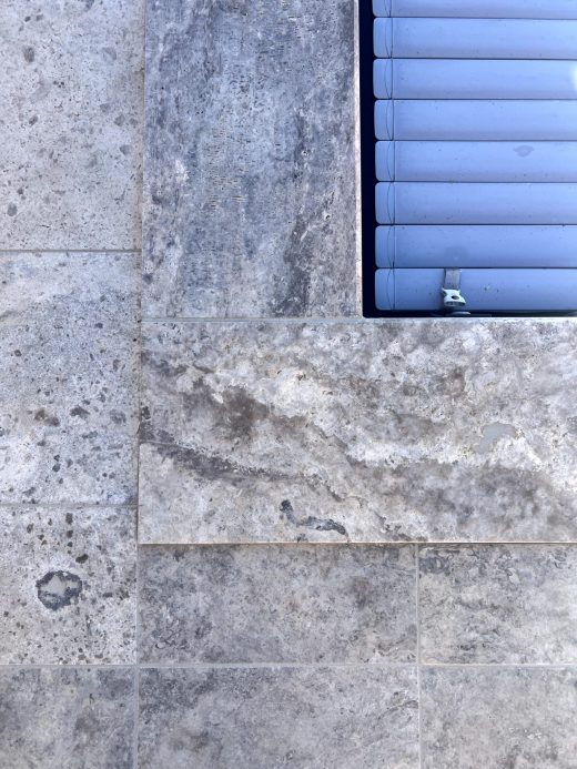 Margelle Travertin Silver 1er choix